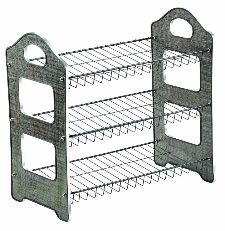 Shoe Chic Footwear organizer with 3/4 Tier Shelves Laminated Bored Elegance shoe Rack