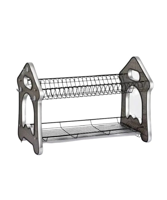 2Tier Dish Drying Rack Dish Organizer With Draining Tray for Bowl Cup plate Tray &Sink accessories